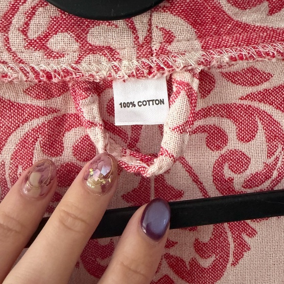 Pink and White Patterned Robe - Picture 3 of 4